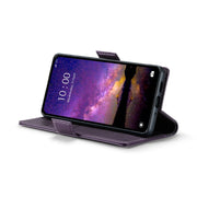 For Xiaomi Redmi Note 13 5G CaseMe 023 Butterfly Buckle Litchi Texture RFID Anti-theft Leather Phone Case(Pearly Purple)