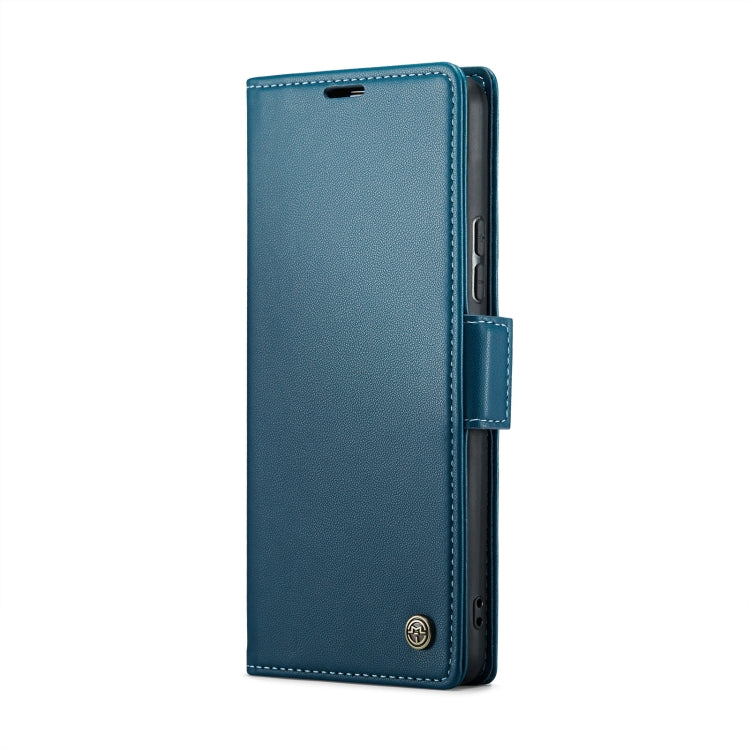 For Xiaomi Poco X6 5G CaseMe 023 Butterfly Buckle Litchi Texture RFID Anti-theft Leather Phone Case(Blue)