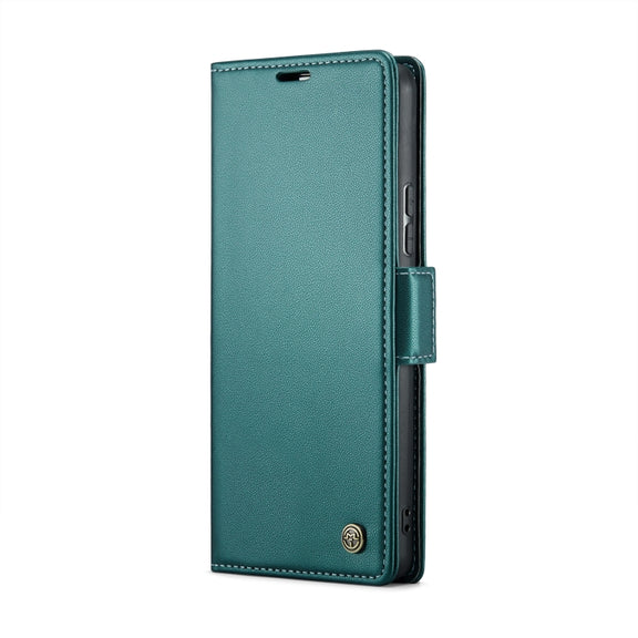 For Xiaomi Poco X6 5G CaseMe 023 Butterfly Buckle Litchi Texture RFID Anti-theft Leather Phone Case(Pearly Blue)