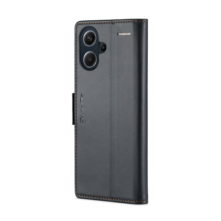 For Xiaomi Redmi Note 13 Pro+ 5G CaseMe 023 Butterfly Buckle Litchi Texture RFID Anti-theft Leather Phone Case(Black) - Xiaomi Cases by CaseMe | Online Shopping South Africa | PMC TechLife | Buy Now Pay Later Mobicred