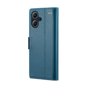For Xiaomi Redmi Note 13 Pro+ 5G CaseMe 023 Butterfly Buckle Litchi Texture RFID Anti-theft Leather Phone Case(Blue)