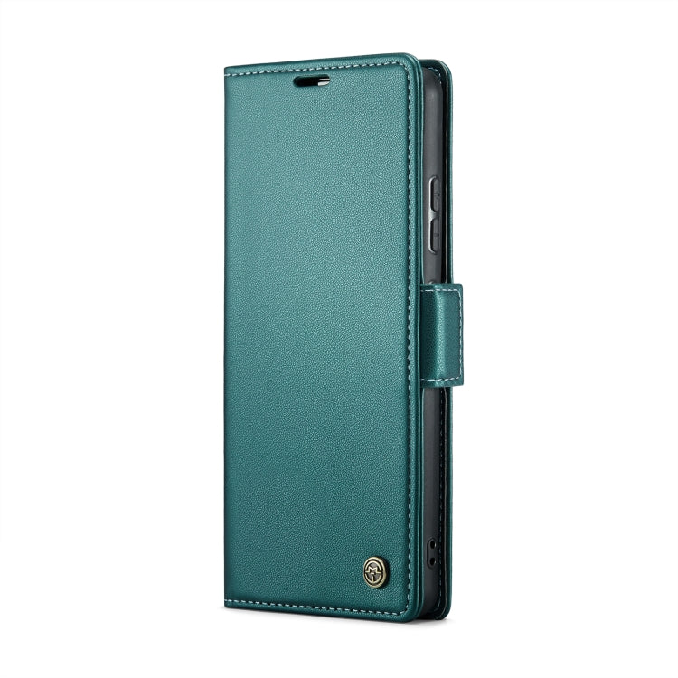 For Xiaomi Redmi Note 13 Pro+ 5G CaseMe 023 Butterfly Buckle Litchi Texture RFID Anti-theft Leather Phone Case(Pearly Blue)