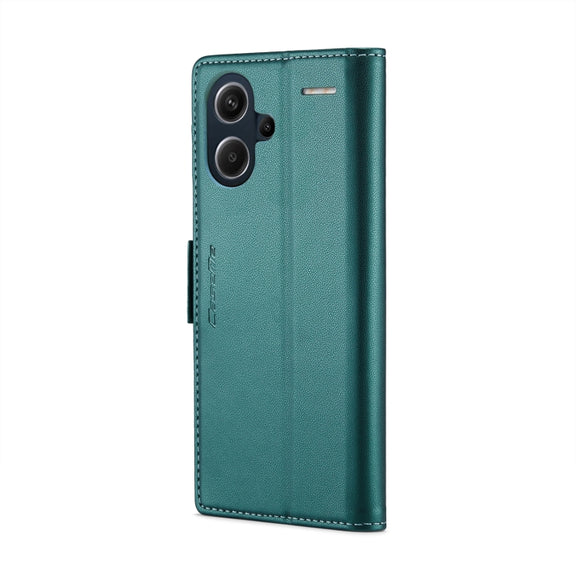 For Xiaomi Redmi Note 13 Pro+ 5G CaseMe 023 Butterfly Buckle Litchi Texture RFID Anti-theft Leather Phone Case(Pearly Blue)