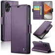 For Xiaomi Redmi Note 13 Pro+ 5G CaseMe 023 Butterfly Buckle Litchi Texture RFID Anti-theft Leather Phone Case(Pearly Purple) - Xiaomi Cases by CaseMe | Online Shopping South Africa | PMC TechLife | Buy Now Pay Later Mobicred