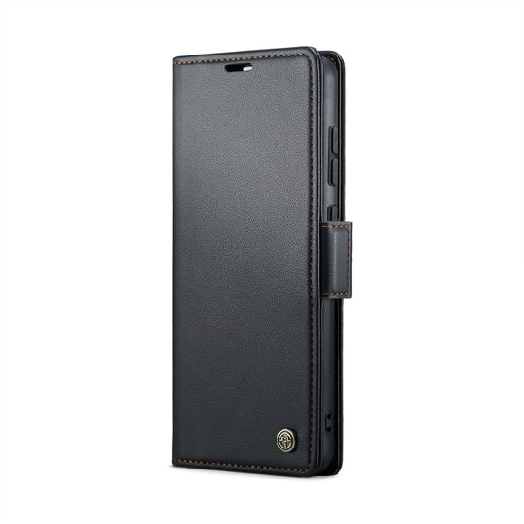 For Xiaomi Poco X6 Pro 5G/Redmi K70E 5G CaseMe 023 Butterfly Buckle Litchi Texture RFID Anti-theft Leather Phone Case(Black)