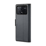 For Xiaomi Poco X6 Pro 5G/Redmi K70E 5G CaseMe 023 Butterfly Buckle Litchi Texture RFID Anti-theft Leather Phone Case(Black)