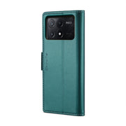 For Xiaomi Poco X6 Pro 5G/Redmi K70E 5G CaseMe 023 Butterfly Buckle Litchi Texture RFID Anti-theft Leather Phone Case(Pearly Blue)