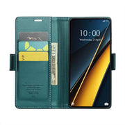For Xiaomi Poco X6 Pro 5G/Redmi K70E 5G CaseMe 023 Butterfly Buckle Litchi Texture RFID Anti-theft Leather Phone Case(Pearly Blue)