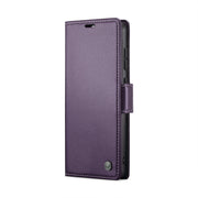 For Xiaomi Poco X6 Pro 5G/Redmi K70E 5G CaseMe 023 Butterfly Buckle Litchi Texture RFID Anti-theft Leather Phone Case(Pearly Purple)