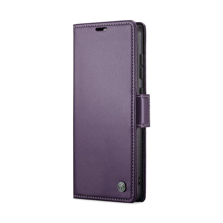 For Xiaomi Poco X6 Pro 5G/Redmi K70E 5G CaseMe 023 Butterfly Buckle Litchi Texture RFID Anti-theft Leather Phone Case(Pearly Purple)