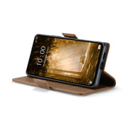 For Xiaomi Redmi Note 13 4G CaseMe 023 Butterfly Buckle Litchi Texture RFID Anti-theft Leather Phone Case(Brown)