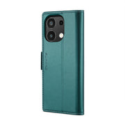 For Xiaomi Redmi Note 13 4G CaseMe 023 Butterfly Buckle Litchi Texture RFID Anti-theft Leather Phone Case(Pearly Blue)