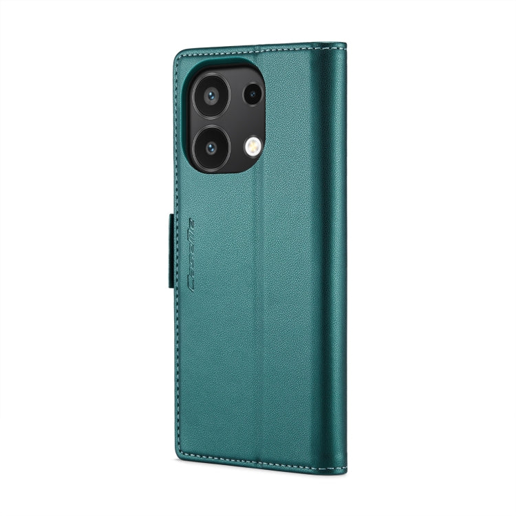 For Xiaomi Redmi Note 13 4G CaseMe 023 Butterfly Buckle Litchi Texture RFID Anti-theft Leather Phone Case(Pearly Blue)