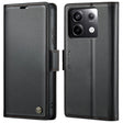 For Xiaomi Redmi Note 13 Pro 4G CaseMe 023 Butterfly Buckle Litchi Texture RFID Anti-theft Leather Phone Case(Black) - Xiaomi Cases by CaseMe | Online Shopping South Africa | PMC Jewellery | Buy Now Pay Later Mobicred