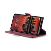 For Xiaomi Redmi Note 13 Pro 4G CaseMe 023 Butterfly Buckle Litchi Texture RFID Anti-theft Leather Phone Case(Wine Red)