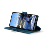 For Xiaomi Redmi Note 13 Pro 4G CaseMe 023 Butterfly Buckle Litchi Texture RFID Anti-theft Leather Phone Case(Blue)