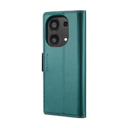 For Xiaomi Redmi Note 13 Pro 4G CaseMe 023 Butterfly Buckle Litchi Texture RFID Anti-theft Leather Phone Case(Pearly Blue)