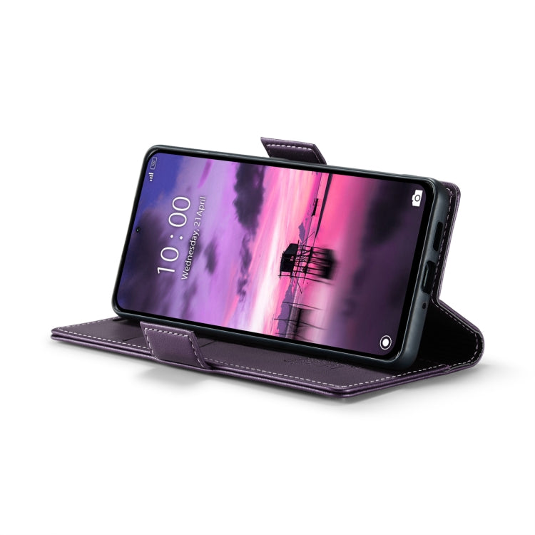 For Xiaomi Redmi Note 13 Pro 4G CaseMe 023 Butterfly Buckle Litchi Texture RFID Anti-theft Leather Phone Case(Pearly Purple) - free shipping - PMC Jewellery - Order now!