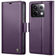 For Xiaomi Redmi Note 13 Pro 4G CaseMe 023 Butterfly Buckle Litchi Texture RFID Anti-theft Leather Phone Case(Pearly Purple) - free shipping - PMC Jewellery - Order now!