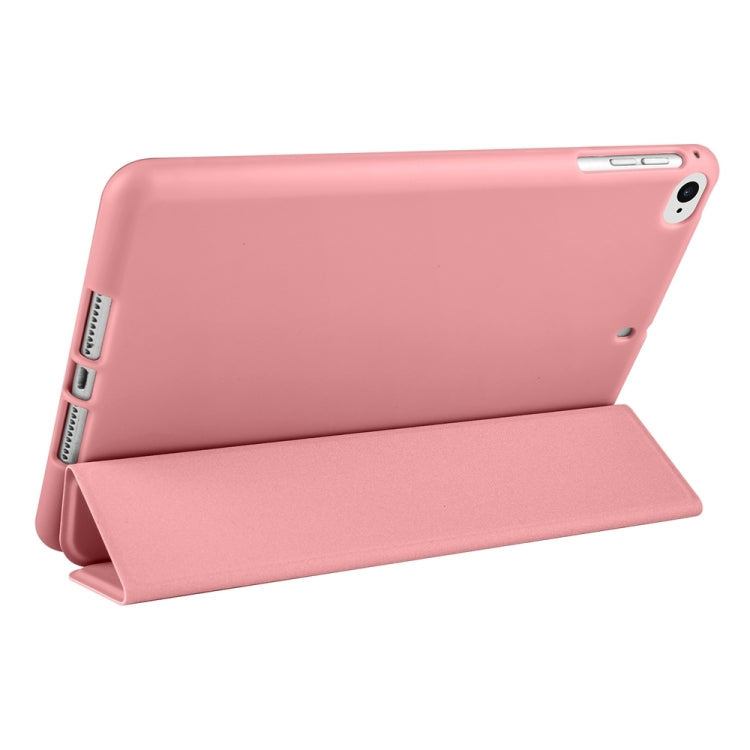 For iPad 9.7 2018 / 2017 / Air 2 / Air 3-folding TPU Horizontal Flip Leather Tablet Case with Holder(Rose Gold) - iPad 9.7 (2018) & (2017) Cases by PMC TechLife | Online Shopping South Africa | PMC TechLife