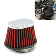 60mm XH-UN073 Mushroom Head Style Car Modified Air Filter Motorcycle Exhaust Filter(Red) - free shipping - PMC TechLife - Order now!