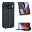 For Google Pixel 9 Pro Magnetic Buckle Retro Texture Leather Phone Case(Blue) - Google Cases by PMC TechLife | Online Shopping South Africa | PMC TechLife | Buy Now Pay Later Mobicred