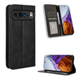 For Google Pixel 9 Magnetic Buckle Retro Texture Leather Phone Case(Black) - Google Cases by PMC TechLife | Online Shopping South Africa | PMC TechLife | Buy Now Pay Later Mobicred
