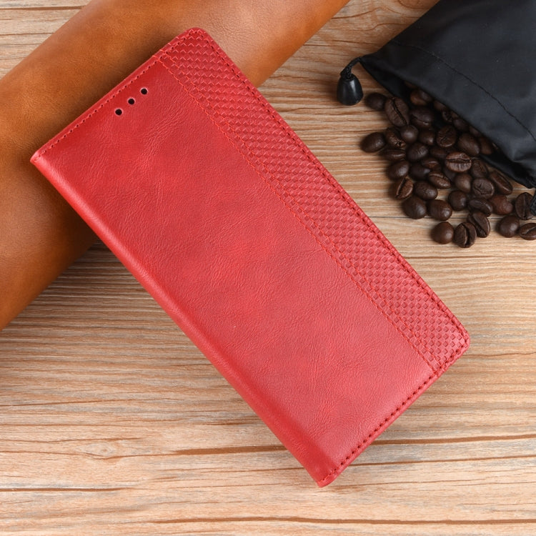 For Huawei Pura 70 Pro / 70 Pro+ Magnetic Buckle Retro Texture Leather Phone Case(Red)