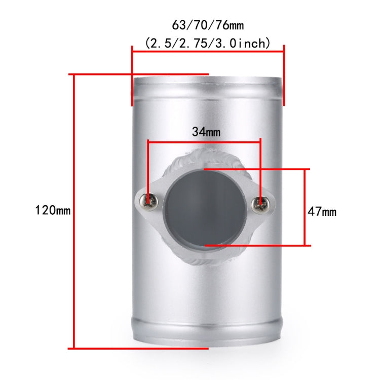 70mm XH-UN606 Car Modified Engine Air Flow Meter Flange Intake Sensor Base for Volkswagen / Nissan / Cadillac - Automobiles Sensors by PMC TechLife | Online Shopping South Africa | PMC TechLife | Buy Now Pay Later Mobicred