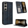 For Sony Xperia 1 VI 2024 Magnetic Buckle Retro Texture Leather Phone Case(Blue) - Sony Cases by PMC Jewellery | Online Shopping South Africa | PMC Jewellery | Buy Now Pay Later Mobicred