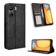 For Xiaomi Redmi 13C 4G / Poco C65 4G Magnetic Buckle Retro Texture Leather Phone Case(Black) - 13C Cases by PMC TechLife | Online Shopping South Africa | PMC TechLife | Buy Now Pay Later Mobicred