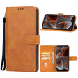 For Motorola Edge 50 Pro Leather Phone Case(Brown) - Motorola Cases by PMC TechLife | Online Shopping South Africa | PMC TechLife | Buy Now Pay Later Mobicred