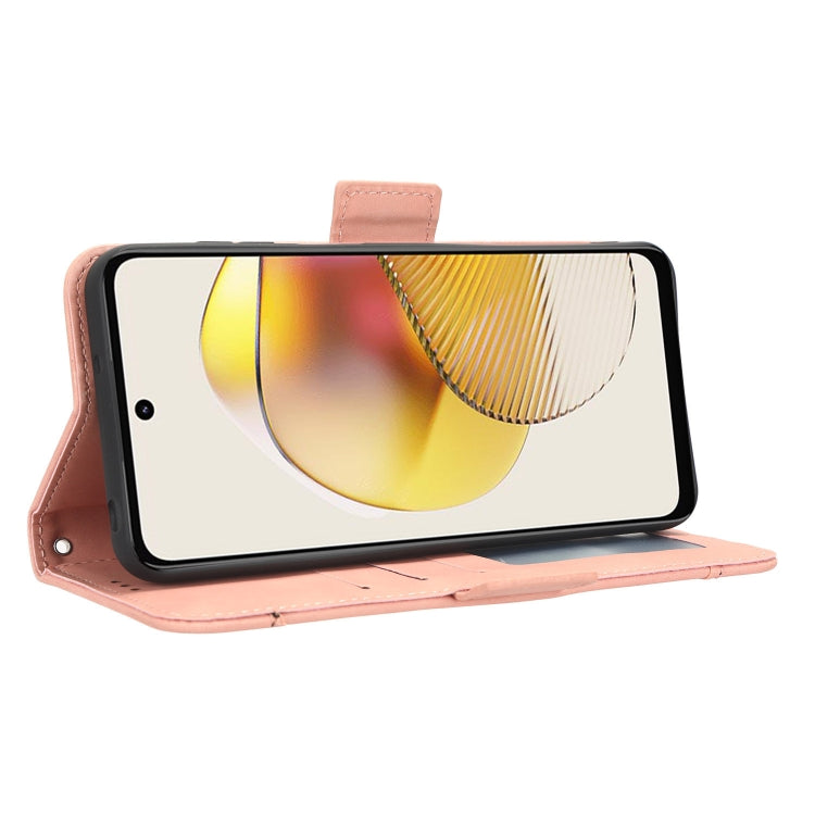 For Motorola Moto G 5G 2023 Skin Feel Calf Texture Card Slots Leather Phone Case(Pink) - free shipping - PMC TechLife - Order now!