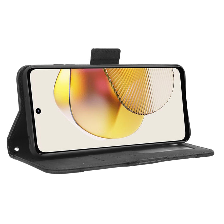 For Motorola Moto G 5G 2023 Skin Feel Calf Texture Card Slots Leather Phone Case(Black) - Motorola Cases by PMC TechLife | Online Shopping South Africa | PMC TechLife | Buy Now Pay Later Mobicred