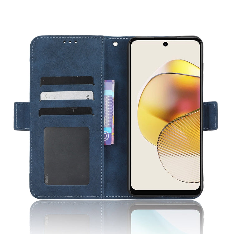 For Motorola Moto G 5G 2023 Skin Feel Calf Texture Card Slots Leather Phone Case(Blue) - Motorola Cases by PMC TechLife | Online Shopping South Africa | PMC TechLife | Buy Now Pay Later Mobicred