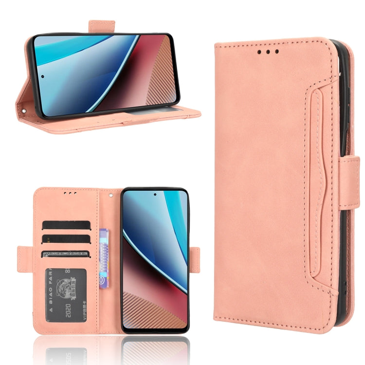 For Motorola Moto G Stylus 5G 2023 Skin Feel Calf Texture Card Slots Leather Phone Case(Pink) - Motorola Cases by PMC TechLife | Online Shopping South Africa | PMC TechLife | Buy Now Pay Later Mobicred