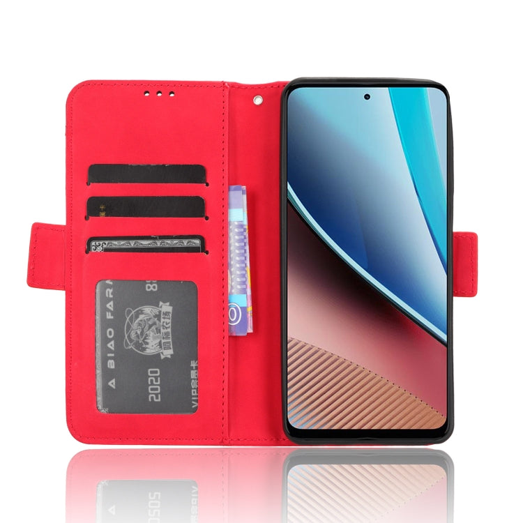 For Motorola Moto G Stylus 5G 2023 Skin Feel Calf Texture Card Slots Leather Phone Case(Red) - Motorola Cases by PMC TechLife | Online Shopping South Africa | PMC TechLife | Buy Now Pay Later Mobicred