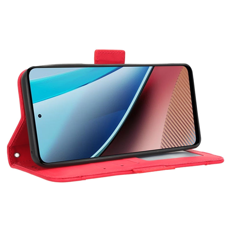 For Motorola Moto G Stylus 5G 2023 Skin Feel Calf Texture Card Slots Leather Phone Case(Red) - Motorola Cases by PMC TechLife | Online Shopping South Africa | PMC TechLife | Buy Now Pay Later Mobicred