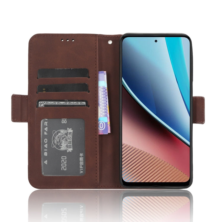 For Motorola Moto G Stylus 5G 2023 Skin Feel Calf Texture Card Slots Leather Phone Case(Brown)