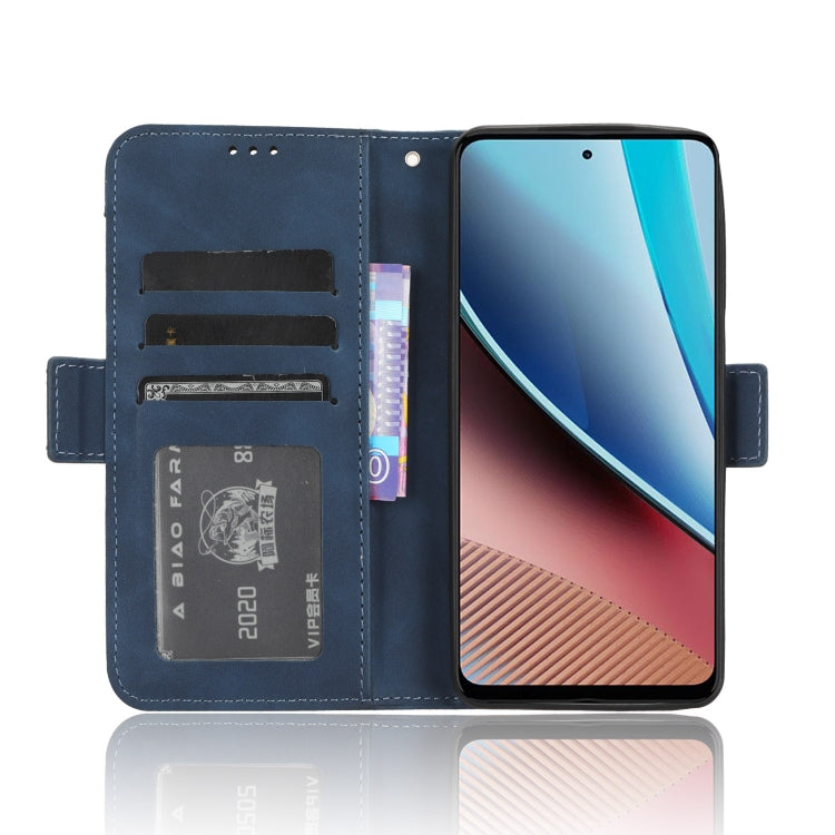 For Motorola Moto G Stylus 4G 2023 Skin Feel Calf Texture Card Slots Leather Phone Case(Blue) - Motorola Cases by PMC TechLife | Online Shopping South Africa | PMC TechLife | Buy Now Pay Later Mobicred