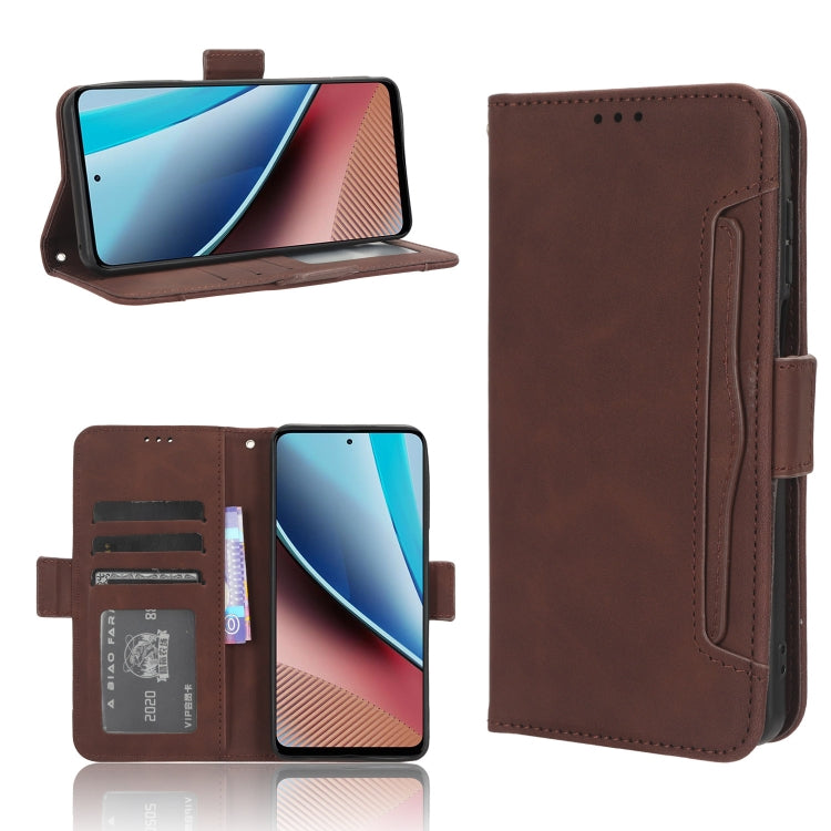 For Motorola Moto G Stylus 4G 2023 Skin Feel Calf Texture Card Slots Leather Phone Case(Brown) - Motorola Cases by PMC TechLife | Online Shopping South Africa | PMC TechLife | Buy Now Pay Later Mobicred