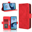 For Motorola Moto G14 4G Skin Feel Calf Texture Card Slots Leather Phone Case(Red) - Motorola Cases by PMC TechLife | Online Shopping South Africa | PMC TechLife | Buy Now Pay Later Mobicred