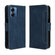 For Motorola Moto G14 4G Skin Feel Calf Texture Card Slots Leather Phone Case(Blue)