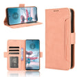 For Motorola Edge 40 Neo 5G Skin Feel Calf Texture Card Slots Leather Phone Case(Pink) - Motorola Cases by PMC TechLife | Online Shopping South Africa | PMC TechLife | Buy Now Pay Later Mobicred