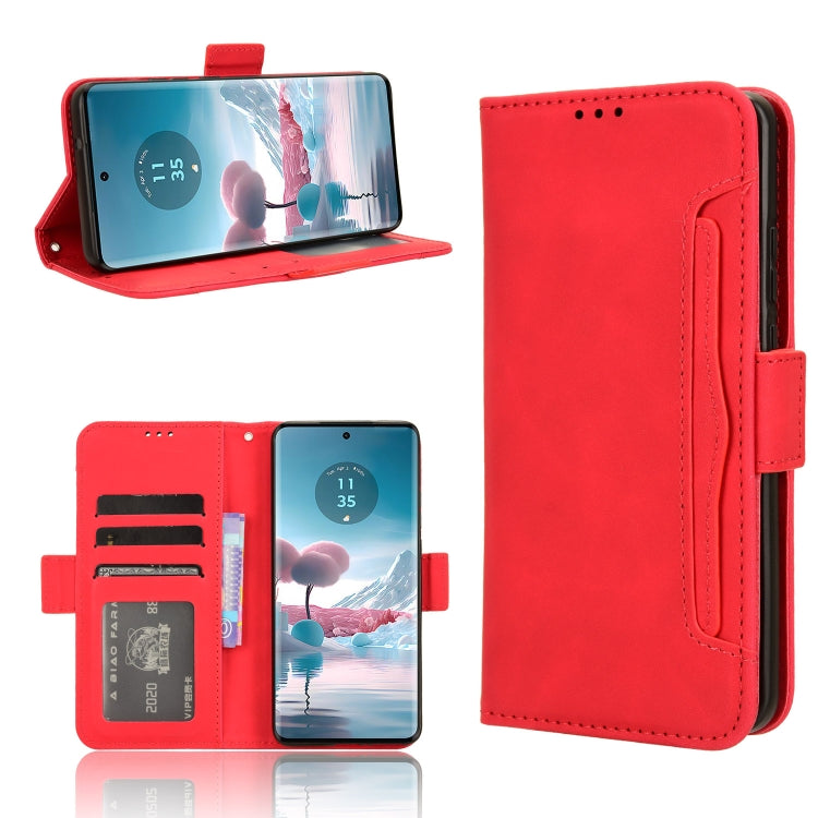 For Motorola Edge 40 Neo 5G Skin Feel Calf Texture Card Slots Leather Phone Case(Red) - Motorola Cases by PMC TechLife | Online Shopping South Africa | PMC TechLife | Buy Now Pay Later Mobicred