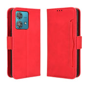 For Motorola Edge 40 Neo 5G Skin Feel Calf Texture Card Slots Leather Phone Case(Red)