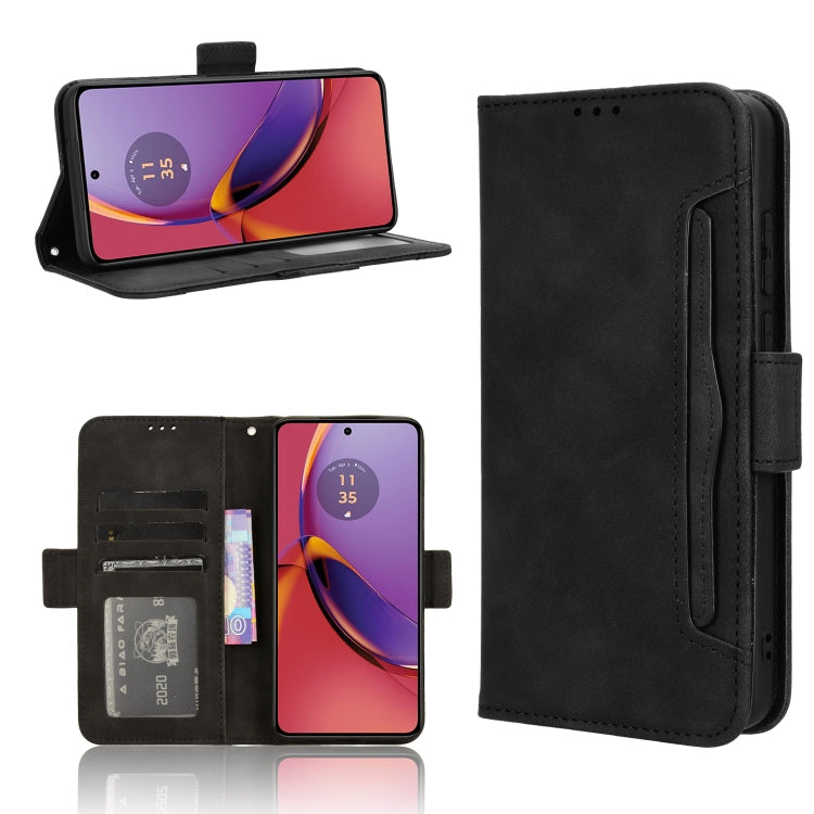 For Motorola Moto G84 5G Skin Feel Calf Texture Card Slots Leather Phone Case(Black) - free shipping - PMC TechLife - Order now!