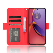 For Motorola Moto G84 5G Skin Feel Calf Texture Card Slots Leather Phone Case(Red)