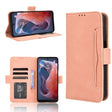 For Motorola Moto G Play 4G 2024 Skin Feel Calf Texture Card Slots Leather Phone Case(Pink) - Motorola Cases by PMC TechLife | Online Shopping South Africa | PMC TechLife | Buy Now Pay Later Mobicred