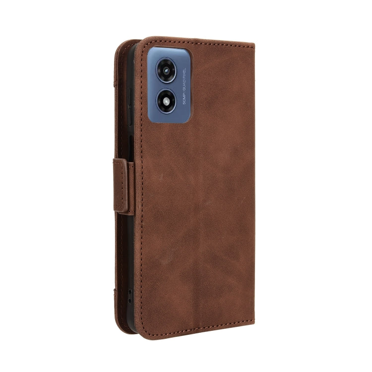 For Motorola Moto G Play 4G 2024 Skin Feel Calf Texture Card Slots Leather Phone Case(Brown) - free shipping - PMC TechLife - Order now!
